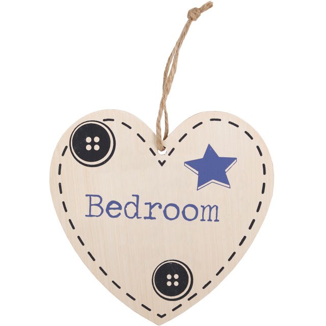 Bedroom Hanging Heart Sign