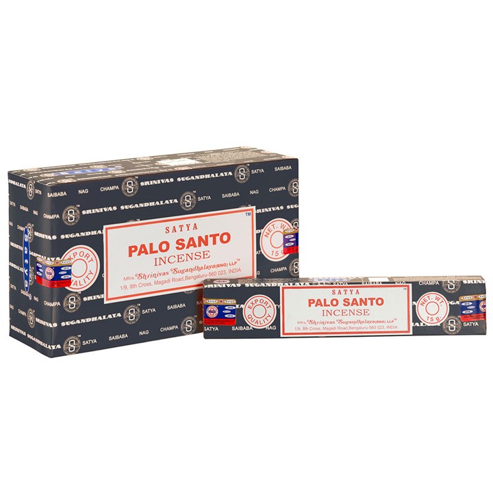 12 Packs of Palo Santo Incense Sticks by Satya