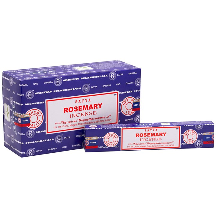 12 Packs of Rosemary Incense Sticks by Satya