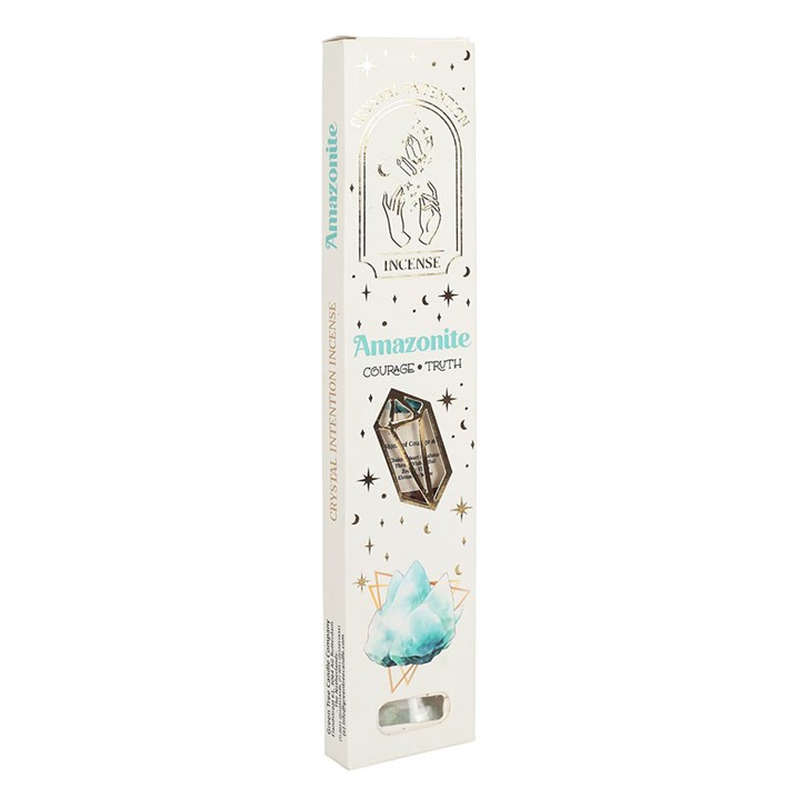 12 Packs of Native Soul Crystal Intentions Incense with Amazonite Chips