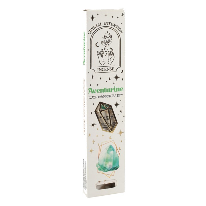 12 Packs of Native Soul Crystal Intentions Incense with Aventurine Chips