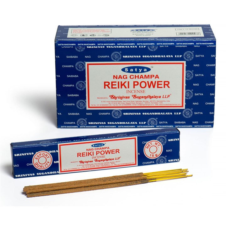 12 Packs of Reiki Power Incense Sticks by Satya
