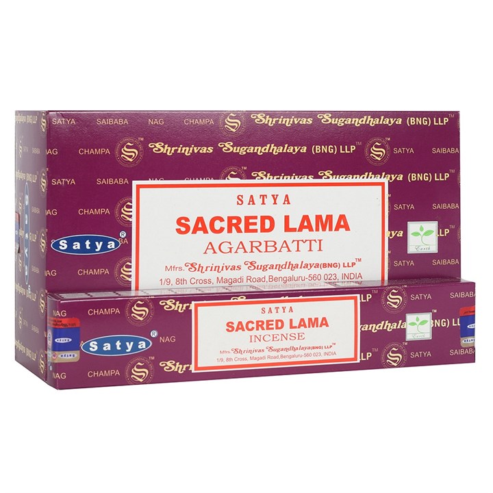 12 Packs of Sacred Lama Incense Sticks by Satya