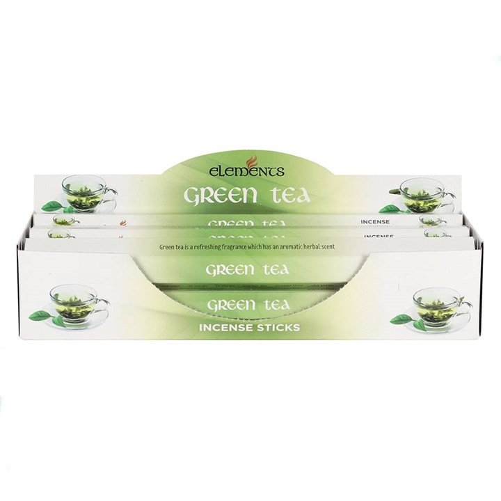 6 Packs of Elements Green Tea Incense Sticks
