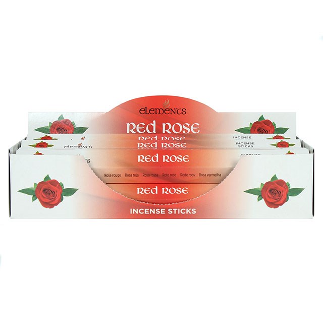 6 Packs of Elements Red Rose Incense Sticks