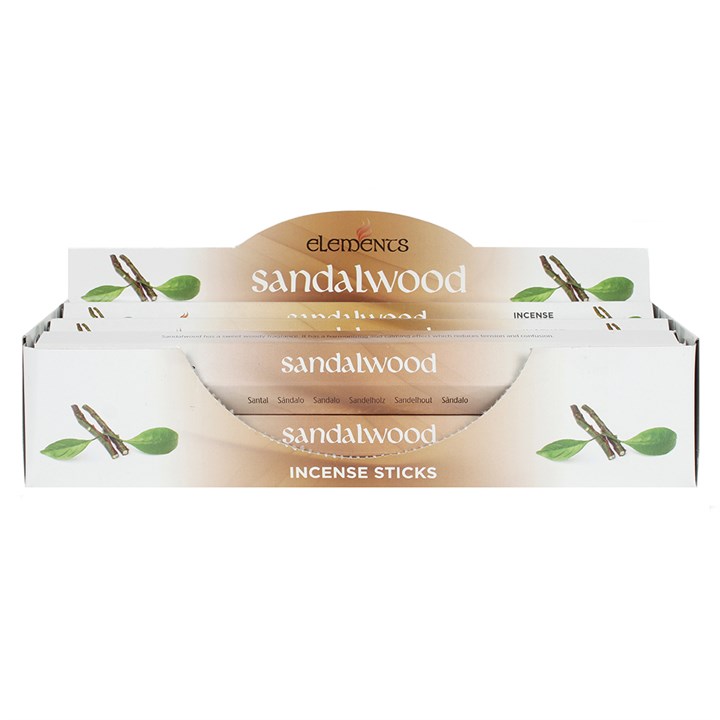 6 Packs of Elements Sandalwood Incense Sticks