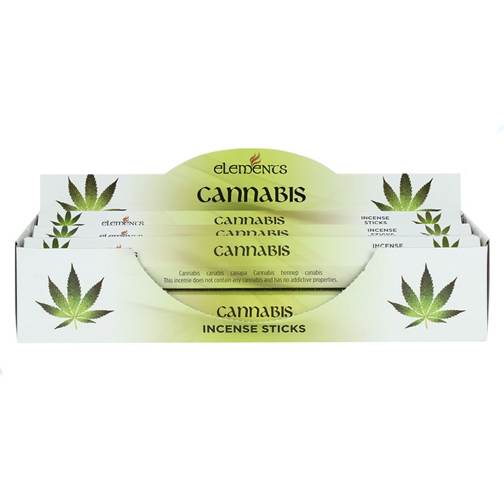 6 Packs of Elements Cannabis Incense Sticks