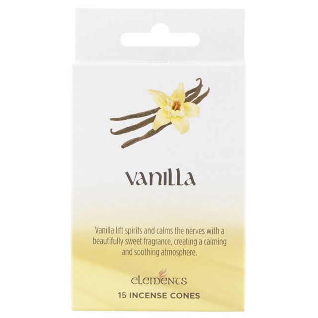 12 Packs of Elements Vanilla Incense Cones
