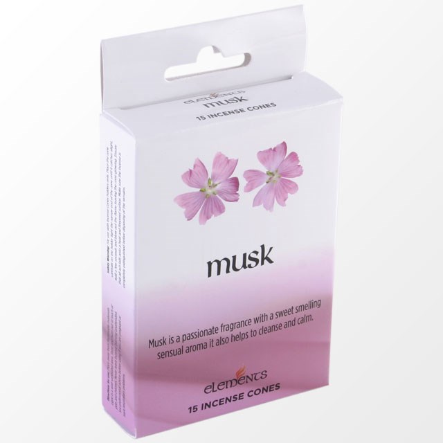 12 Packs of Elements Musk Incense Cones