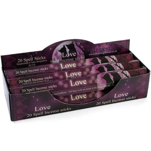 6 Packs of Love Spell Incense Sticks by Lisa Parker