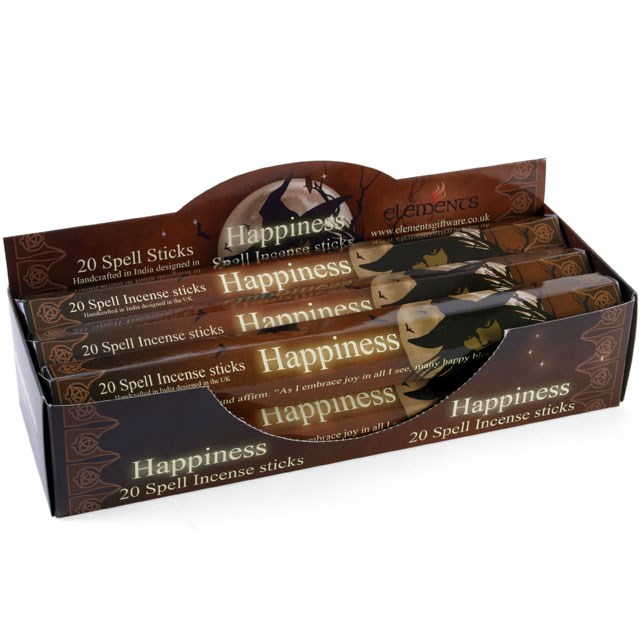 6 Packs of Happiness Spell Incense Sticks by Lisa Parker