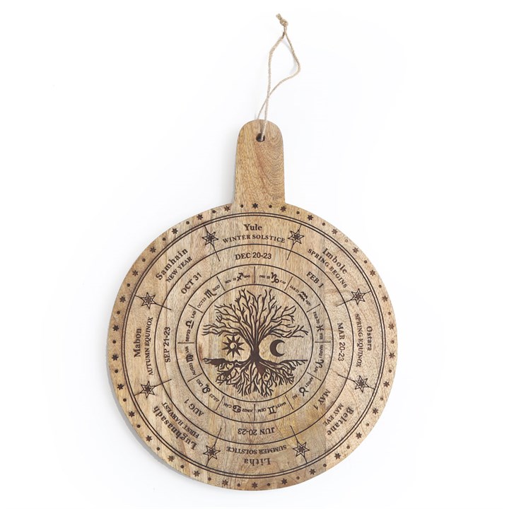40cm Pagan Wheel of Year Chopping Board