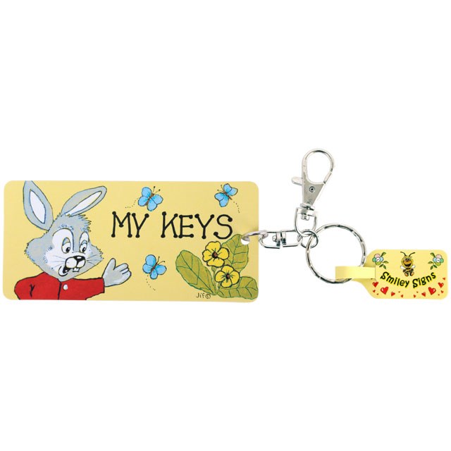 Pack of 6 My Keys Keyrings