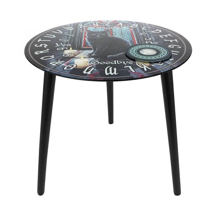 Sacred Circle Glass Spirit Board Table by Lisa Parker