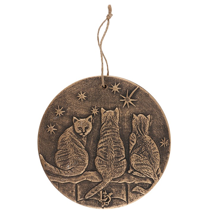 Bronze Wish Upon A Star Terracotta Plaque by Lisa Parker