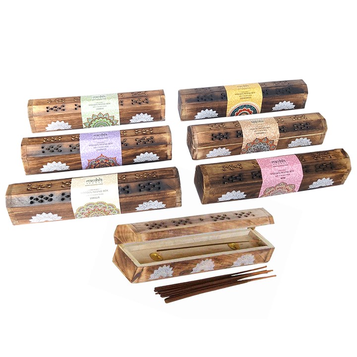 Mandala Incense Gift Set in Wooden Box