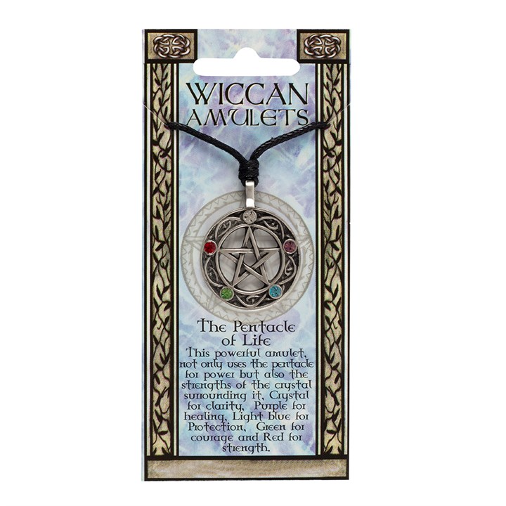 The Pentacle of Life Wiccan Amulet Necklace