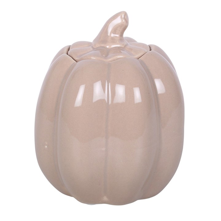 Tall Taupe Pumpkin Oil Burner