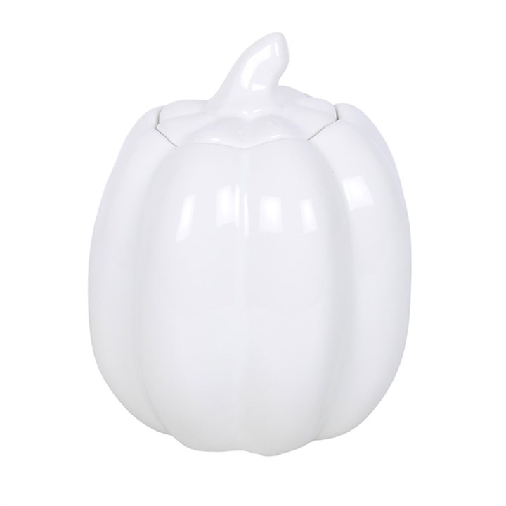 Tall White Pumpkin Oil Burner