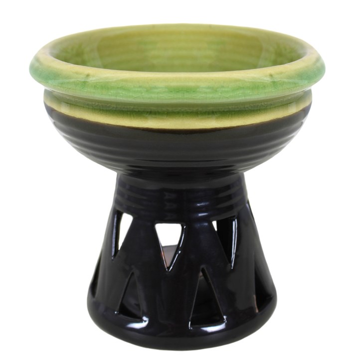 Deep Bowl Green Oil Burner