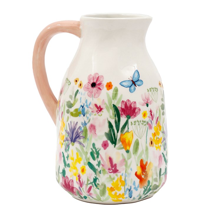 Spring Floral Print Vase