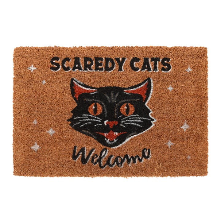 Natural Scaredy Cats Welcome Doormat