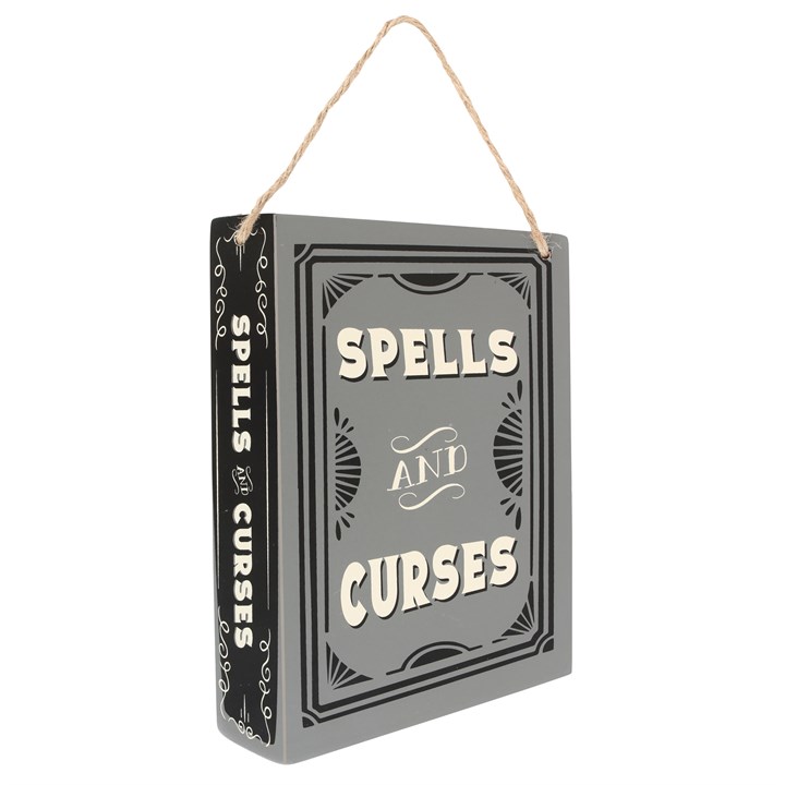 Spells and Curses Hanging Sign