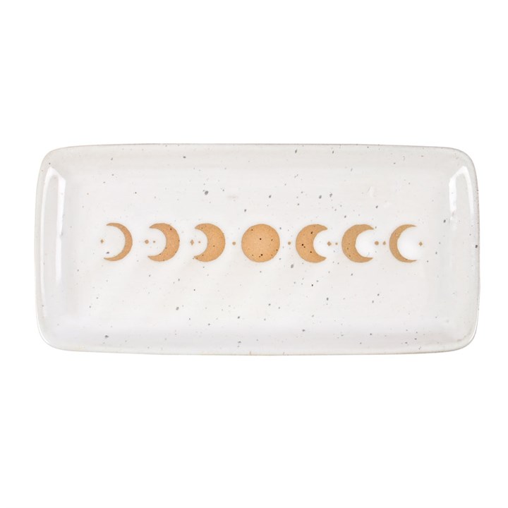 17cm Moon Phase Ceramic Trinket Tray