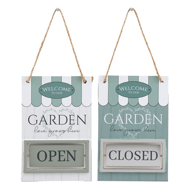 18cm Garden Open/Closed Hanging Sign