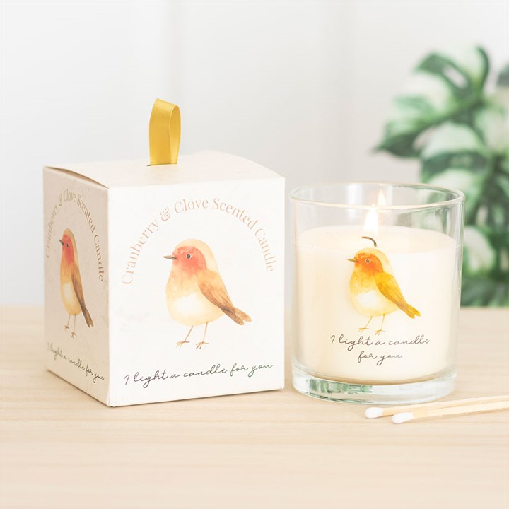 Robin Remembrance Cranberry & Clove Candle