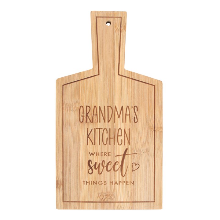 Grandma's Kitchen Bamboo Serving Board
