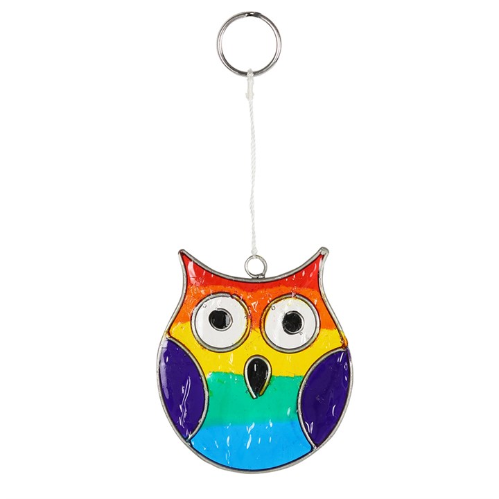 Rainbow Owl Suncatcher