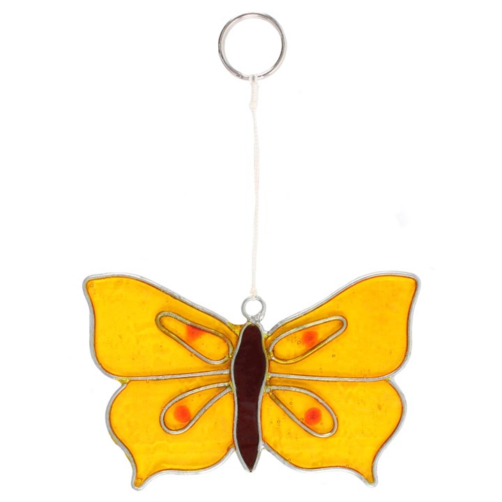 Yellow Brimstone Butterfly Suncatcher