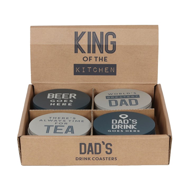 Set of 24 Foodie Father Coasters