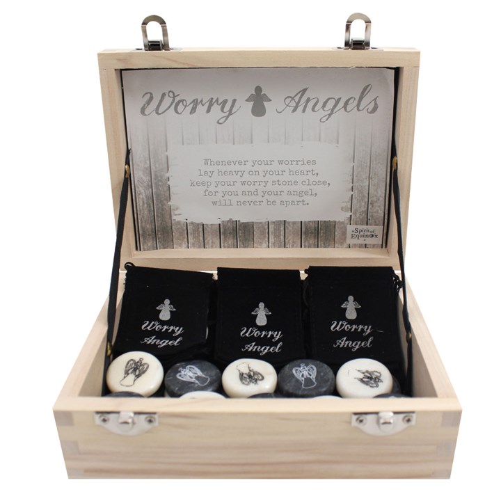 Set of 24 Angel Stones in Box