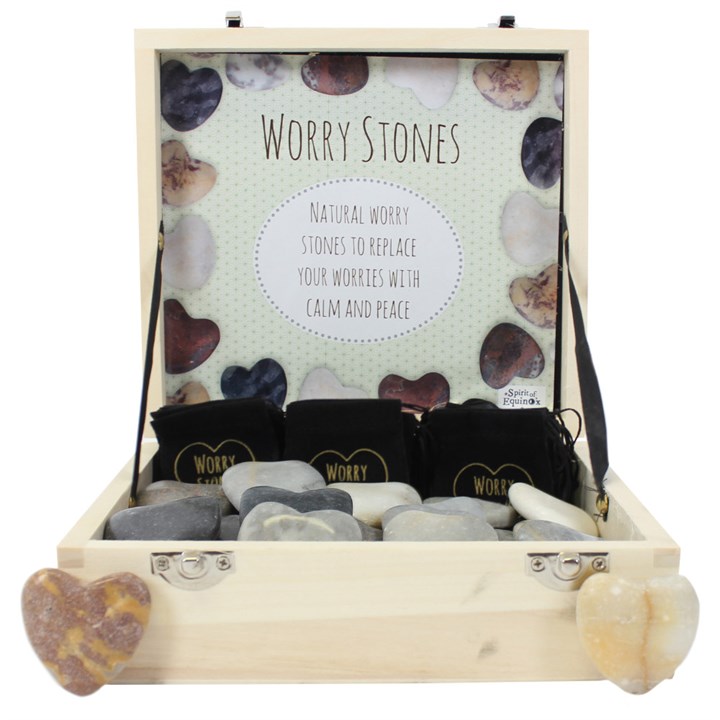 Box of 36 Heart Worry Stones