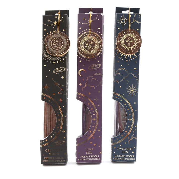 Sun and Moon Incense Sticks with Holder