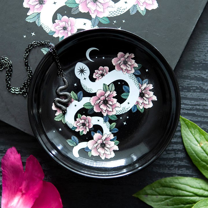 Floral Snake Trinket Dish Something Different Wholesale