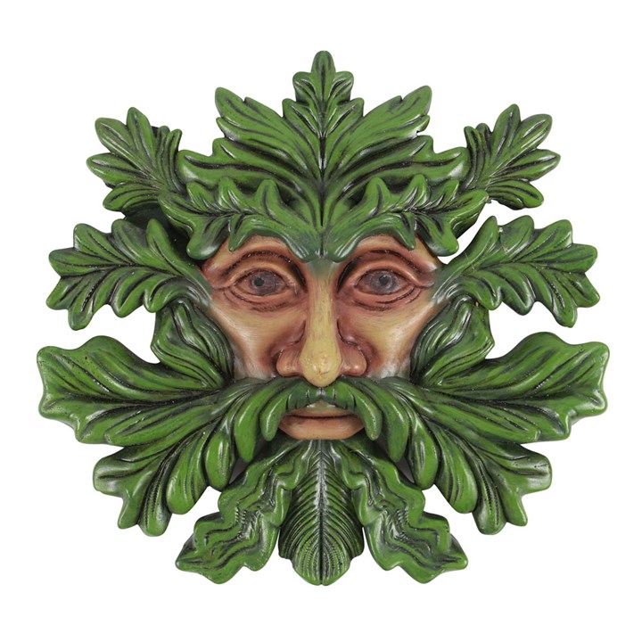 Green Man Resin Wall Plaque Something Different Wholesale
