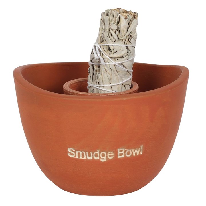 13cm Natural Terracotta Smudge Bowl