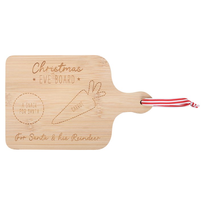 Wooden Christmas Eve Serving Board