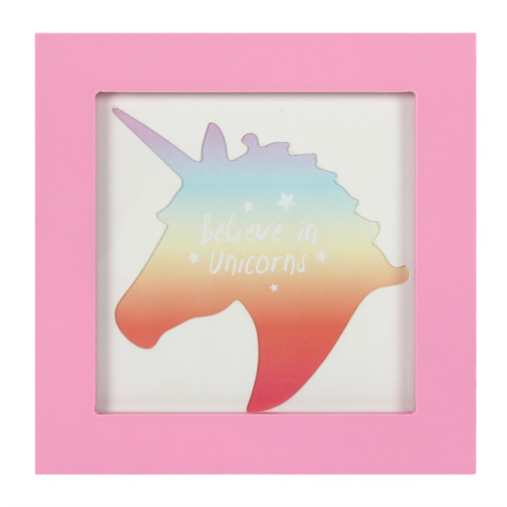 Small Pink Unicorn Photo Frame