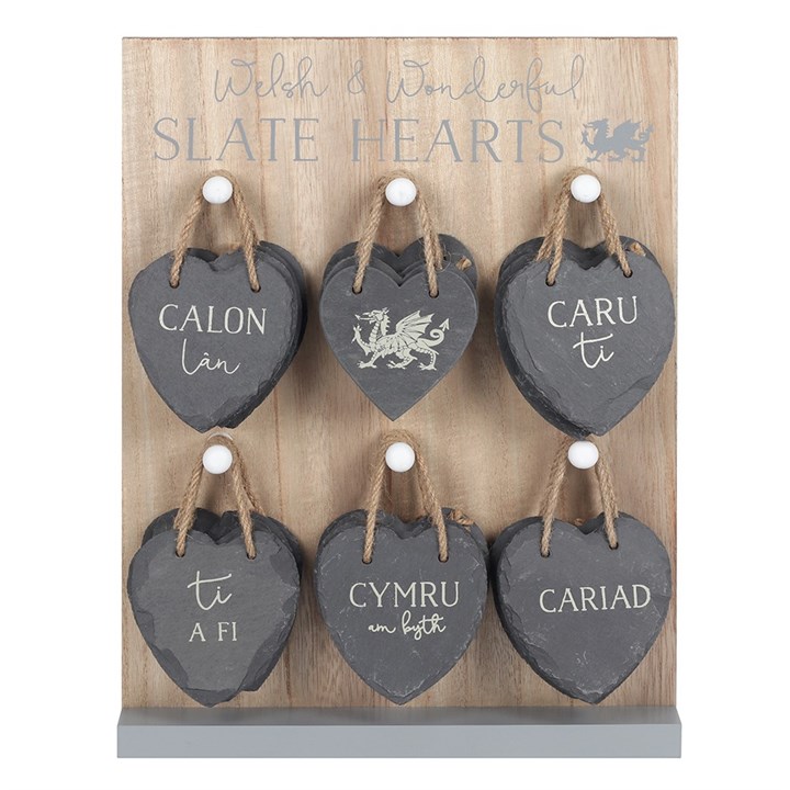 Small Welsh Slate Hanging Heart