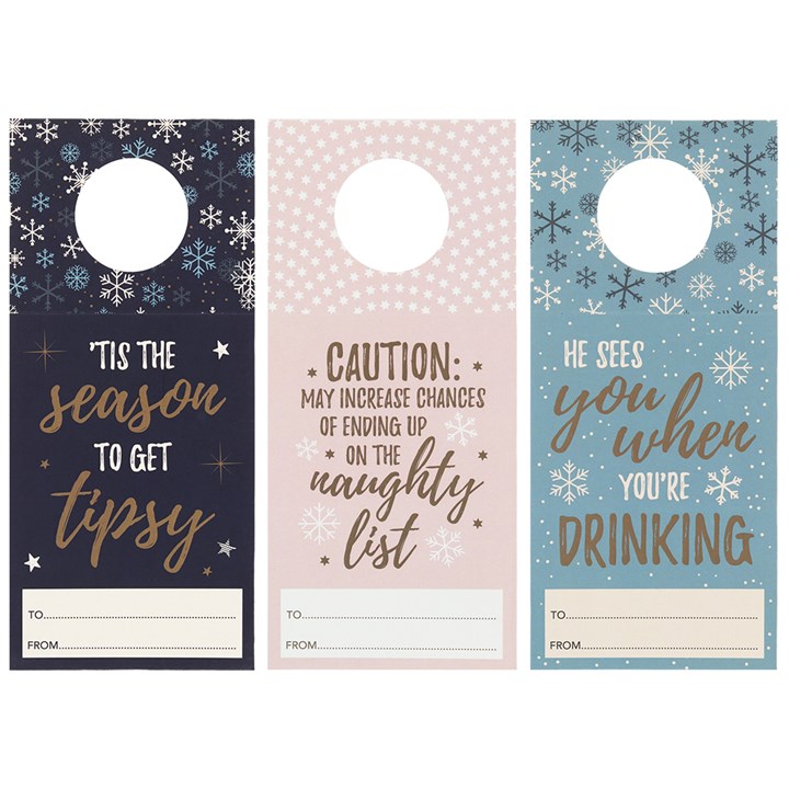 Winter Magic Set of 3 Bottle Gift Tags