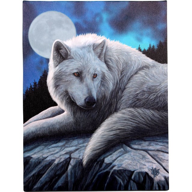 19x25cm Guardian Of The North Canvas Plaque by Lisa Parker