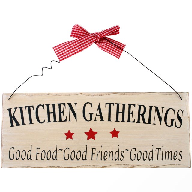 Kitchen Gatherings Hanging Sign