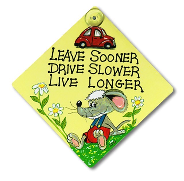 Leave Sooner, Drive Slower, Live Longer