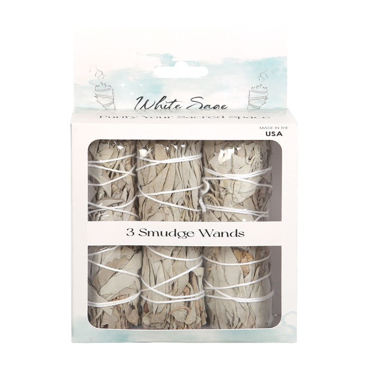 Set of 3 White Sage Smudge Wands