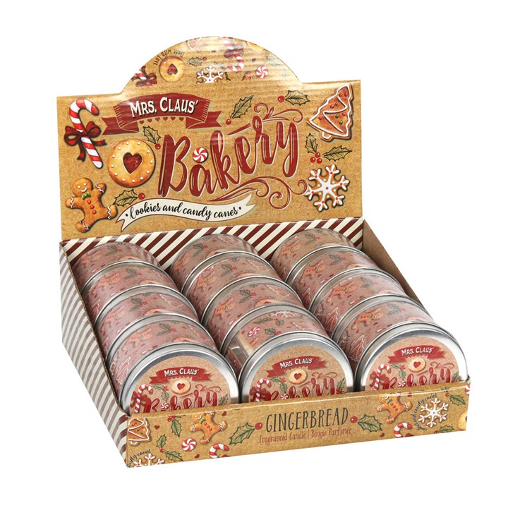 Gingerbread Bakery Candle Tin