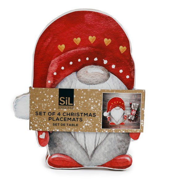 Set of 4 Santa Gonk Placemats Something Different Wholesale